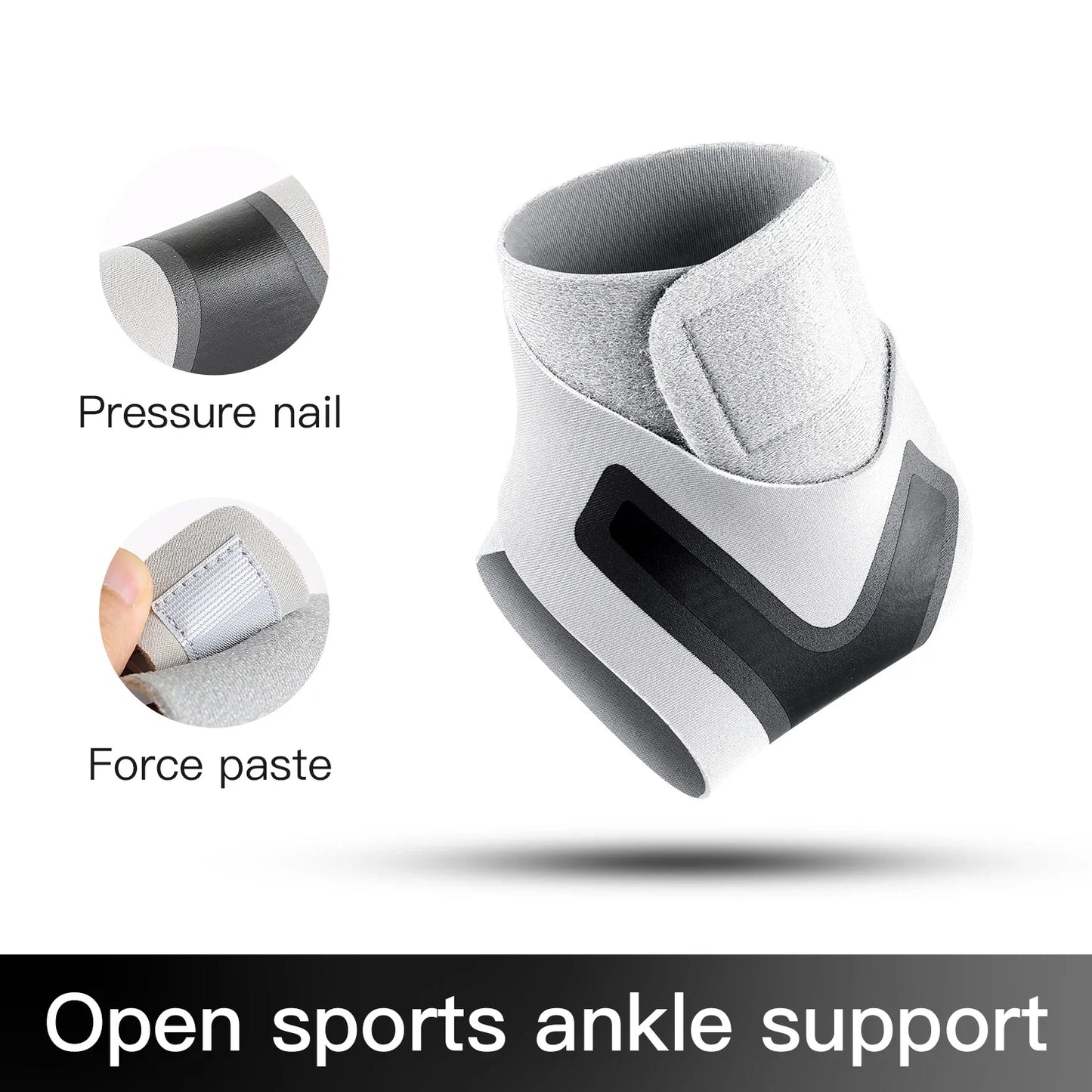 Adjustable Ankle Sleeve With Support Pad For Breathable Sports Safety