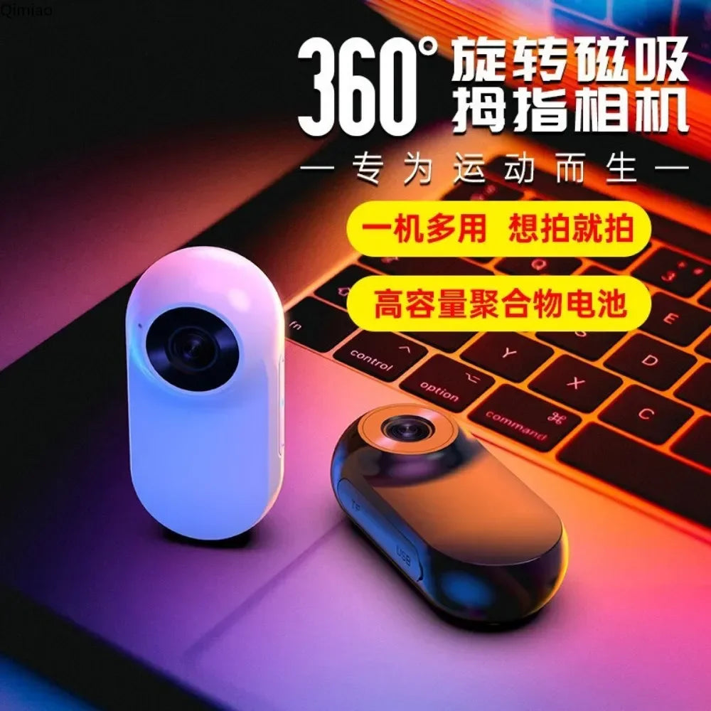 LISMCN Portable Thumb Pet Camera 1080P Detachable Recorder Anti Shake