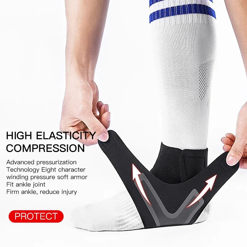 Adjustable Ankle Sleeve With Support Pad For Breathable Sports Safety