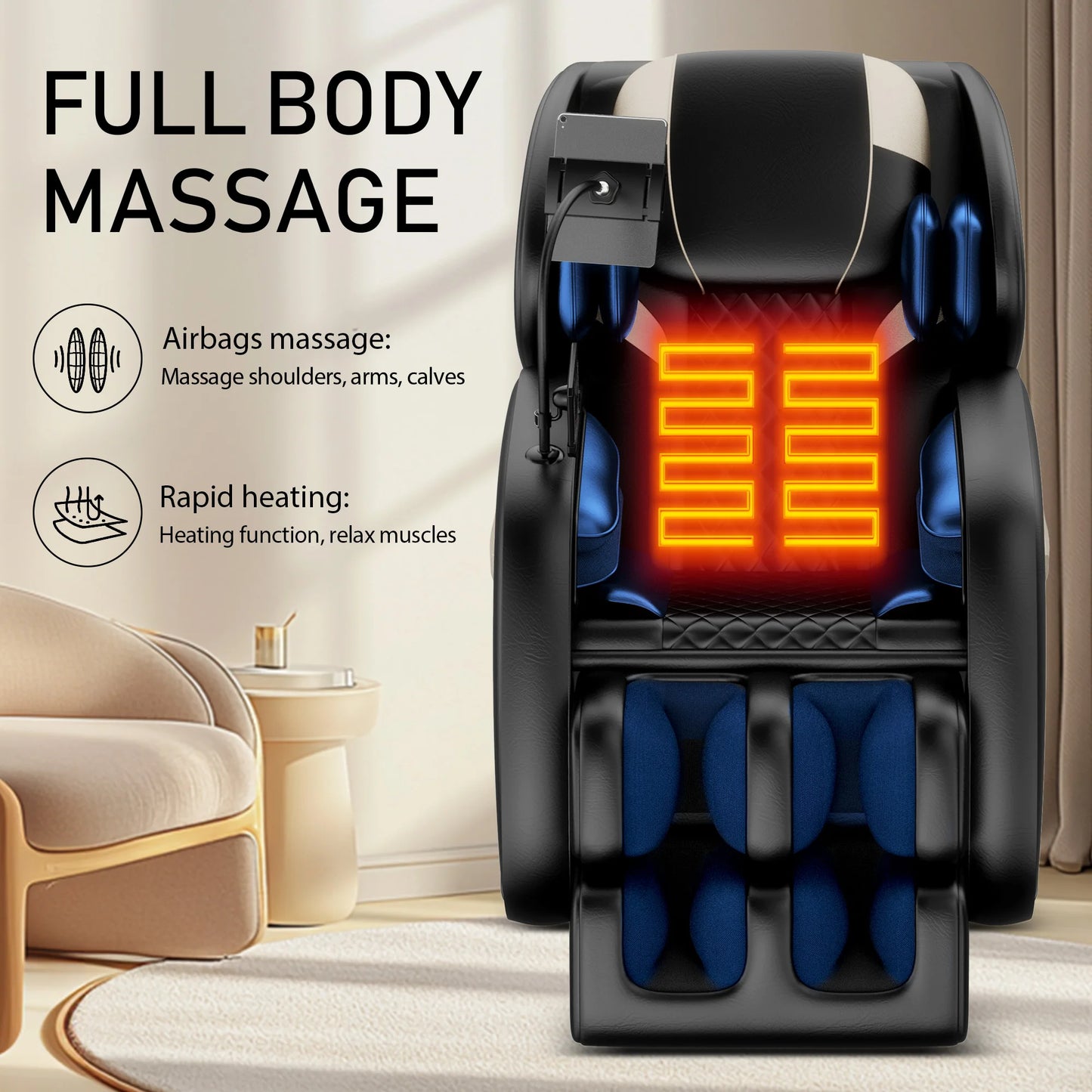Bilitok Zero Gravity Massage Chair With Heating And Touch Screen