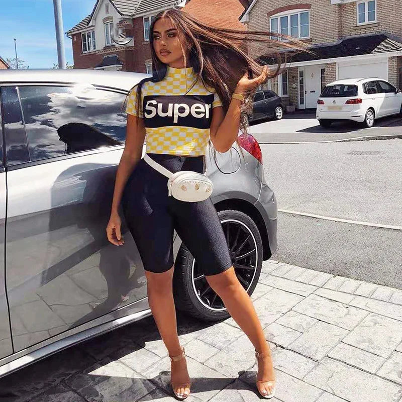 Women Cycling Shorts Slim Active Biker Sportswear