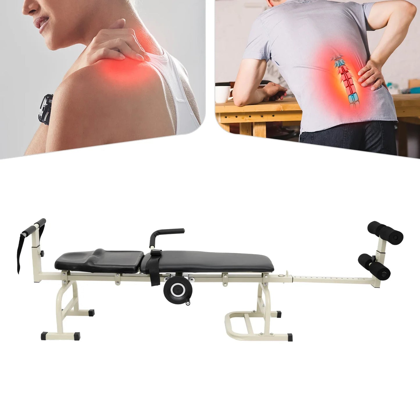 Multifunctional Body Stretcher Vertebrae Care Bench For Neck And Shoulders