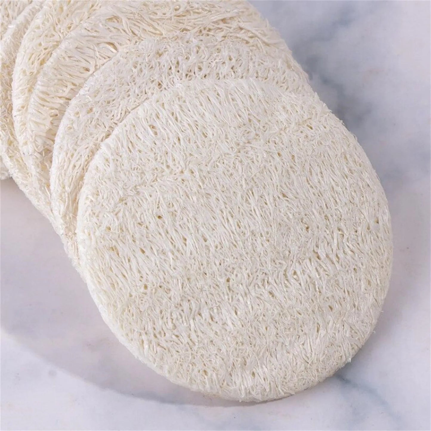Natural Loofah Facial Scrub Pads 10 Pieces Exfoliating Body Spa