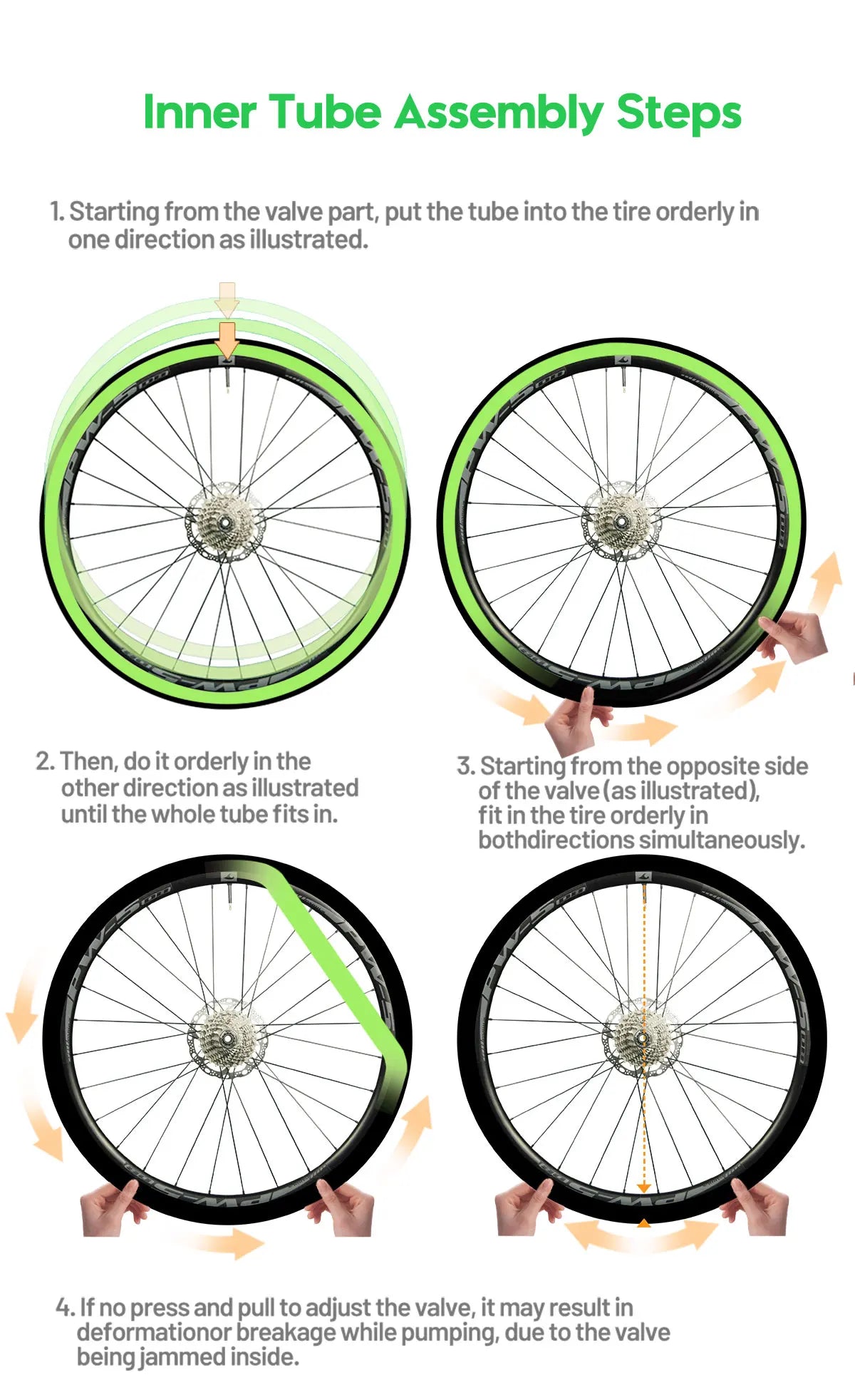 CYCLAMI Ultralight Gravel Bike TPU Inner Tube 2 Pack