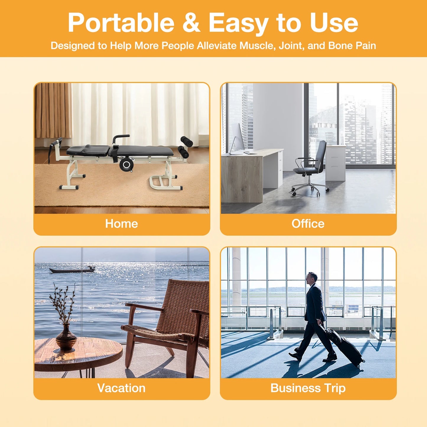 Multifunctional Body Stretcher Vertebrae Care Bench For Neck And Shoulders