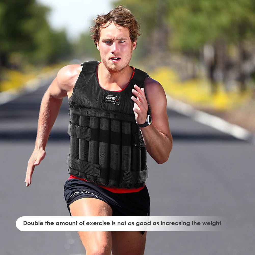 VKTECH Loading Weighted Vest Adjustable Weight Waistcoat For Running Training