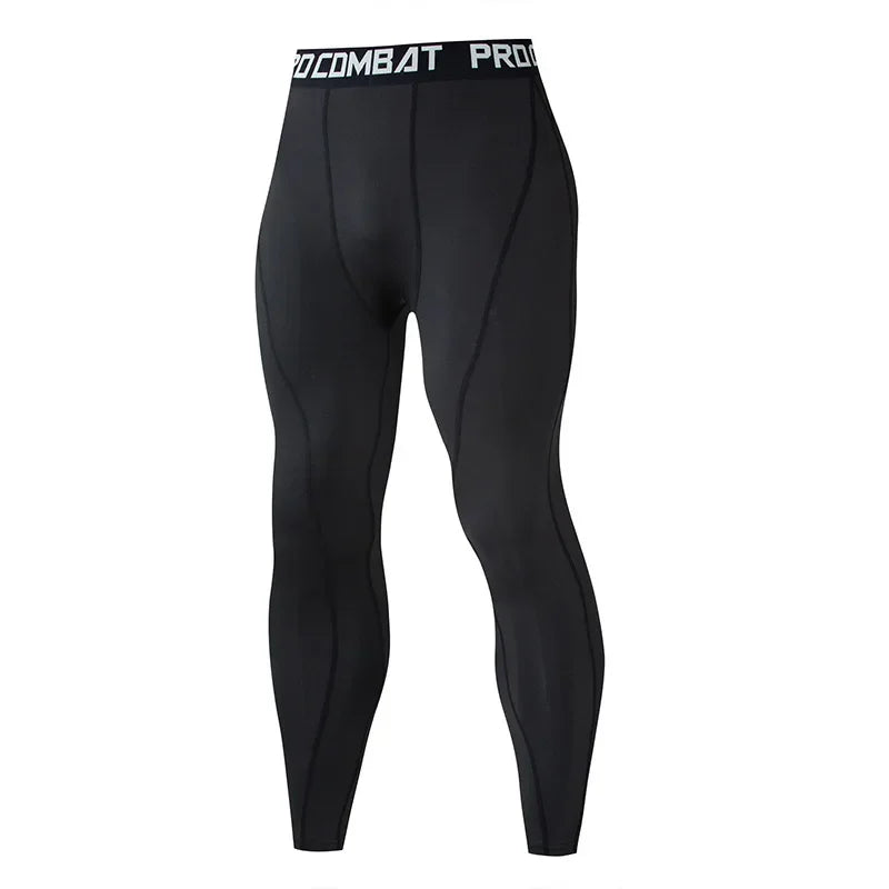 Mens Compression Pants Quick Dry Fit Sports Running Tights For Training