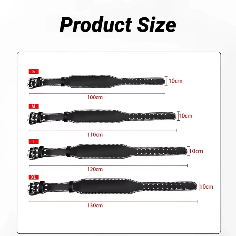 High-Con Concerned PU Leather Waist Support Weightlifting Belt