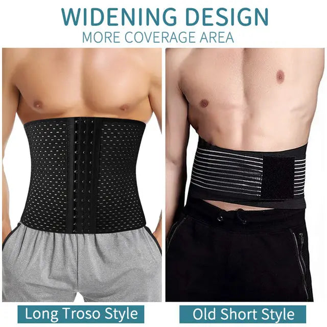 Men's Waist Trainer Shaper Abdomen Reducer Belt High Compression