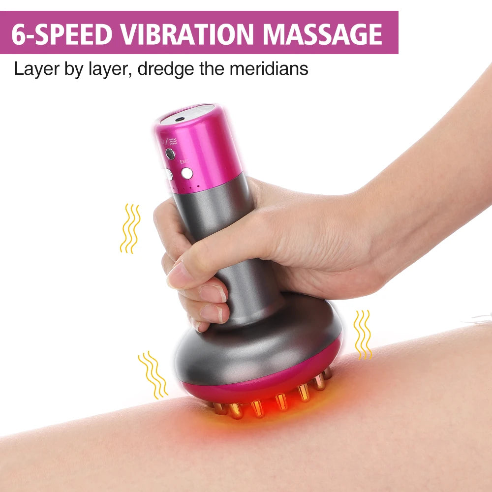 PASTSKY Electric Meridian Brush Scrapping Microcurrent Massage Device