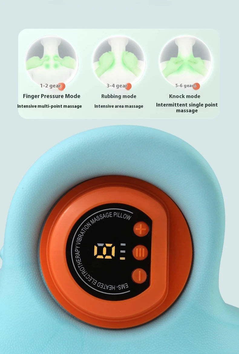 Neck Massager With Finger Pressure And Electric Shoulder Massage