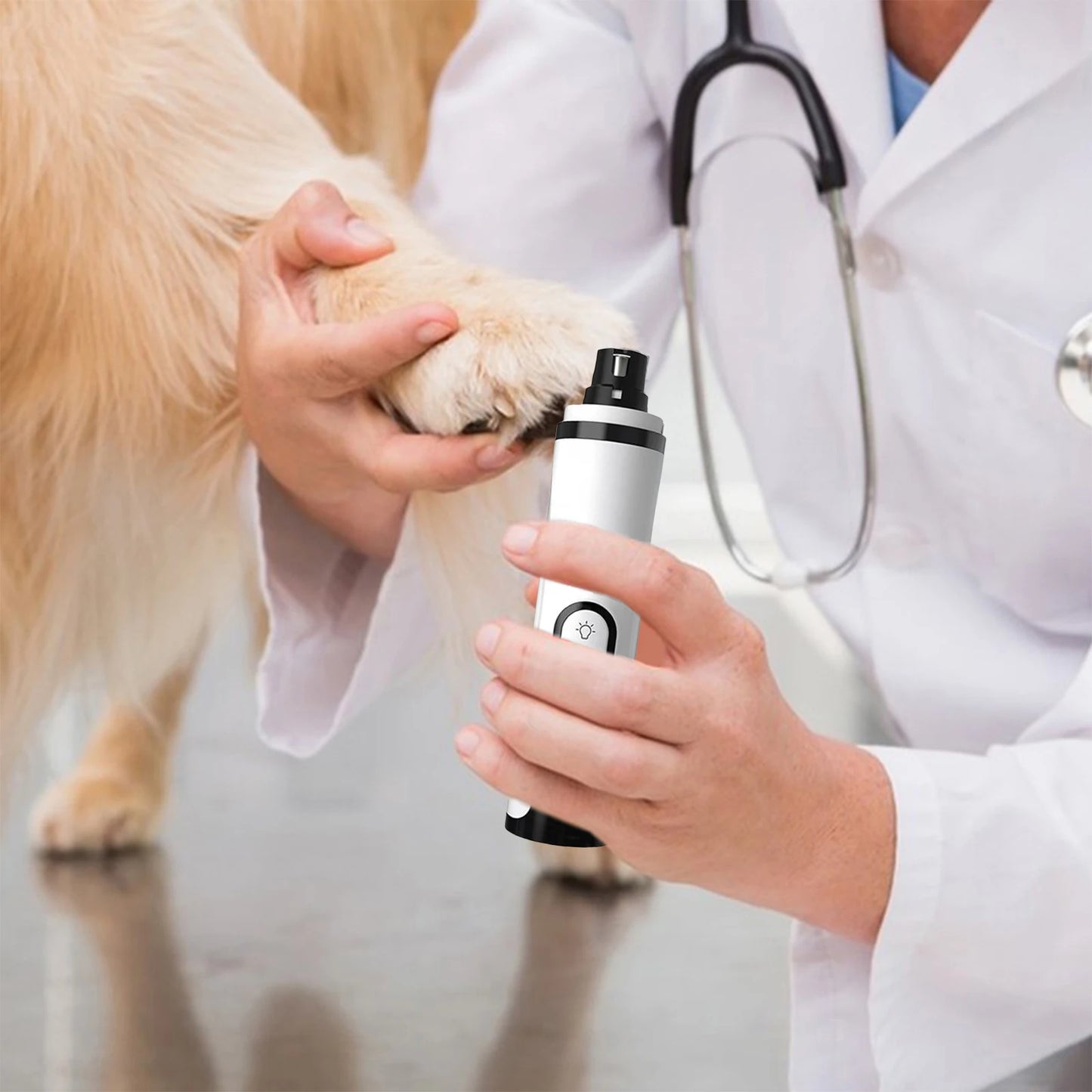 Electric Dog Nail Grinder Rechargeable Pet Nail Grinder Quiet Cat Nail Grinder Suitable for Small Middle Large Dogs and Cats