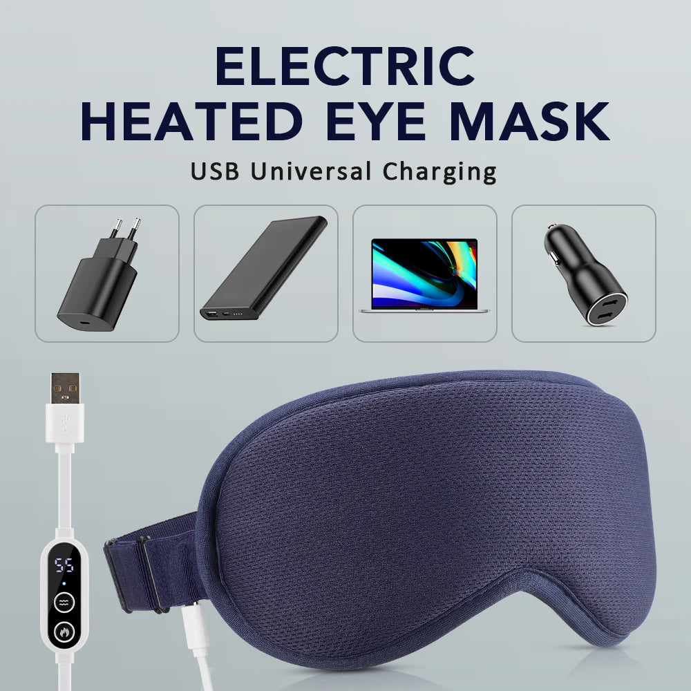 PASTSKY 3D Hot Compress Eye Mask With Massage