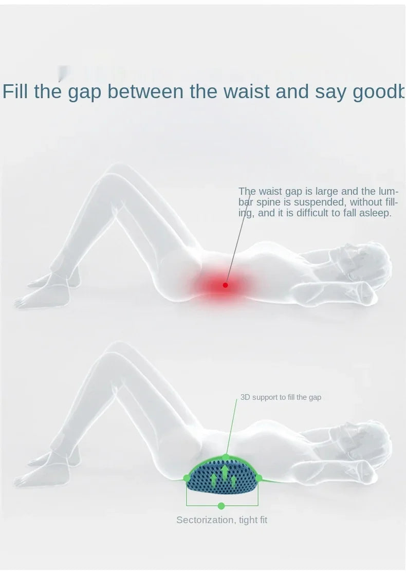 Car Seat Lumbar Cushion Memory Foam Pillow For Back Support In Car