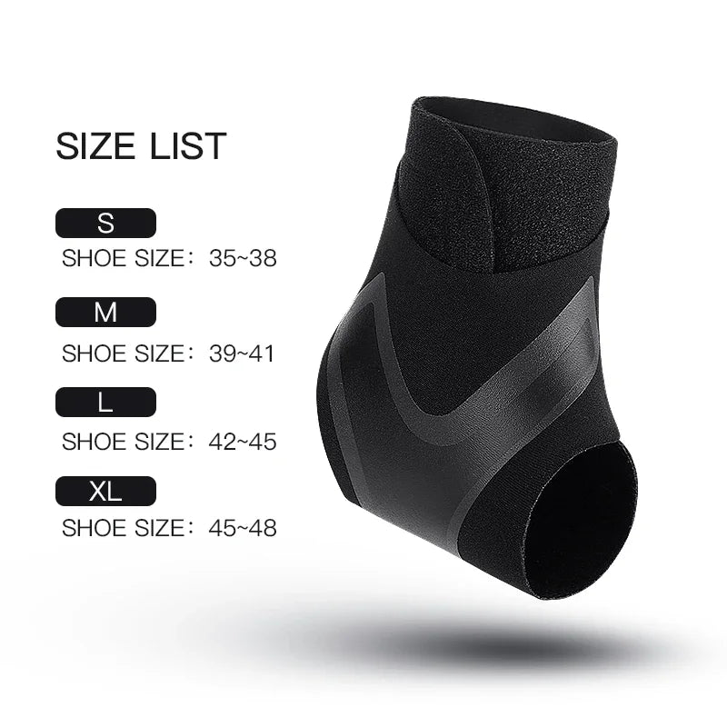 Adjustable Ankle Sleeve With Support Pad For Breathable Sports Safety