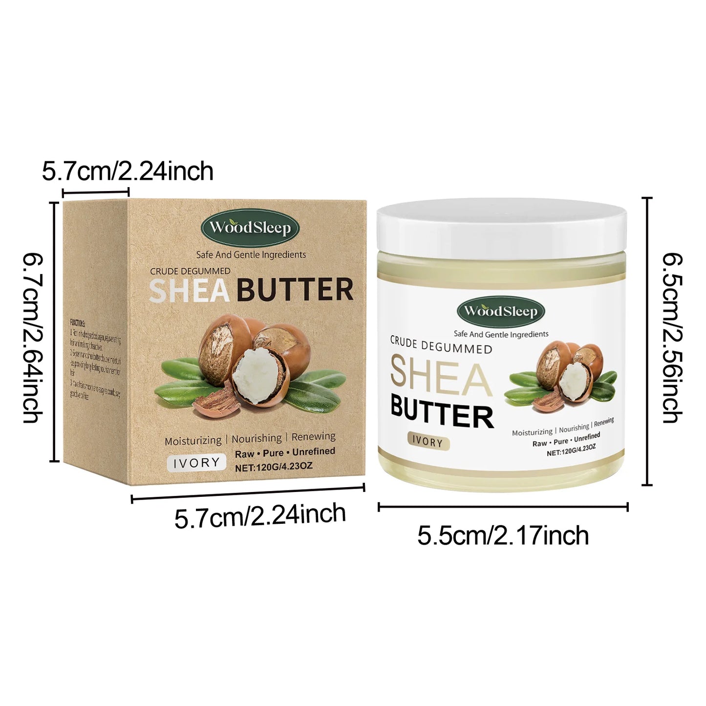 Woodsleep Shea Butter Moisturizing Cream for Face and Body