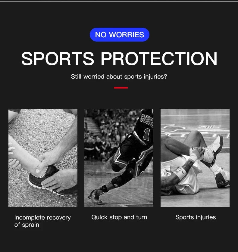 Adjustable Ankle Sleeve With Support Pad For Breathable Sports Safety