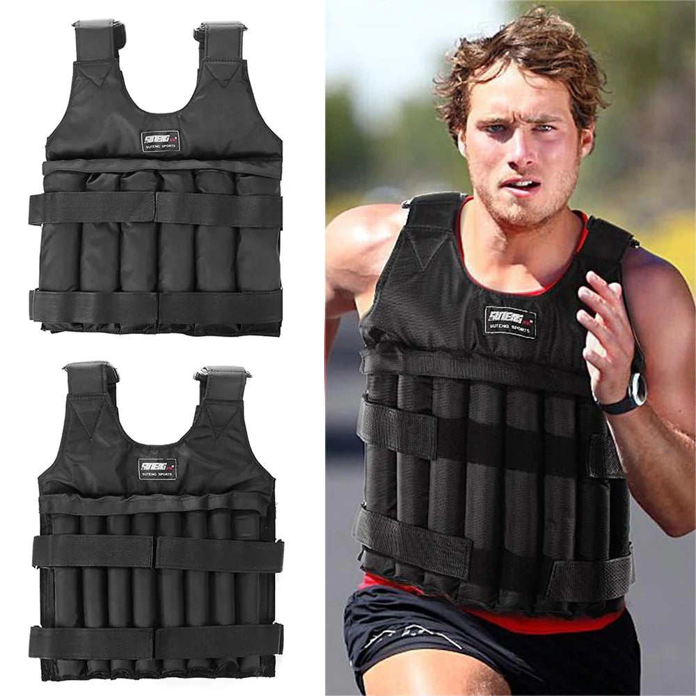 VKTECH Loading Weighted Vest Adjustable Weight Waistcoat For Running Training