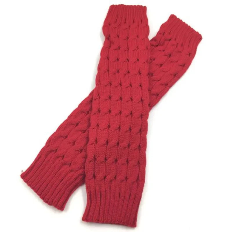 Toporchid Women Leg Warmers Knitted Acrylic Knee Pad Socks WinterThermalInsulated