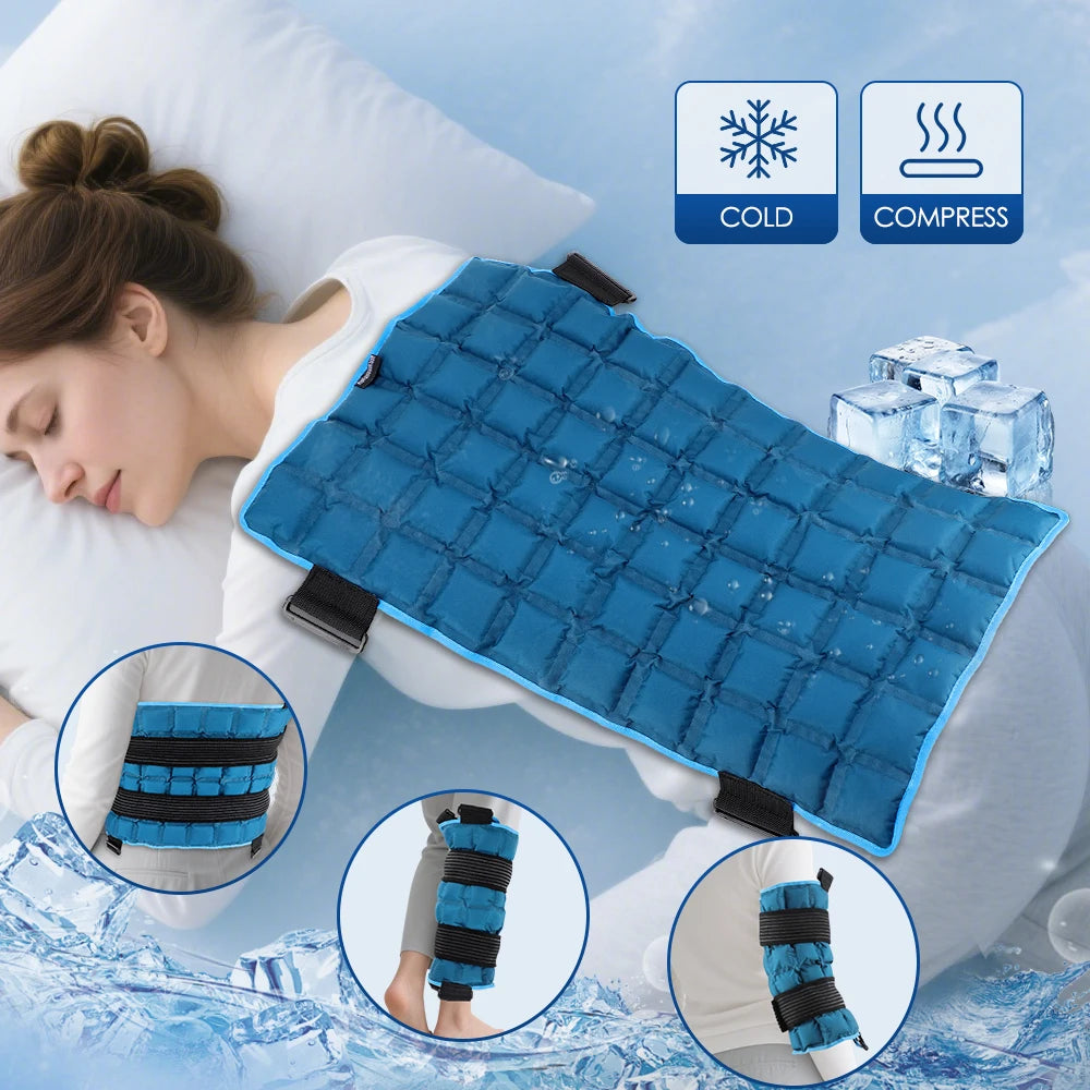 PastSky Ice Pack for Back Shoulders Reusable Water Cushion Pad