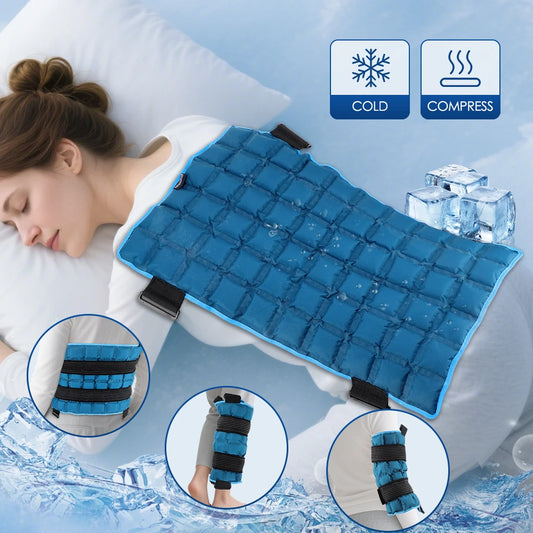 PastSky Ice Pack for Back Shoulders Reusable Water Cushion Pad