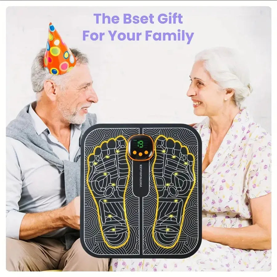 EMS Foot Massager With LCD Remote Back And Leg Pad