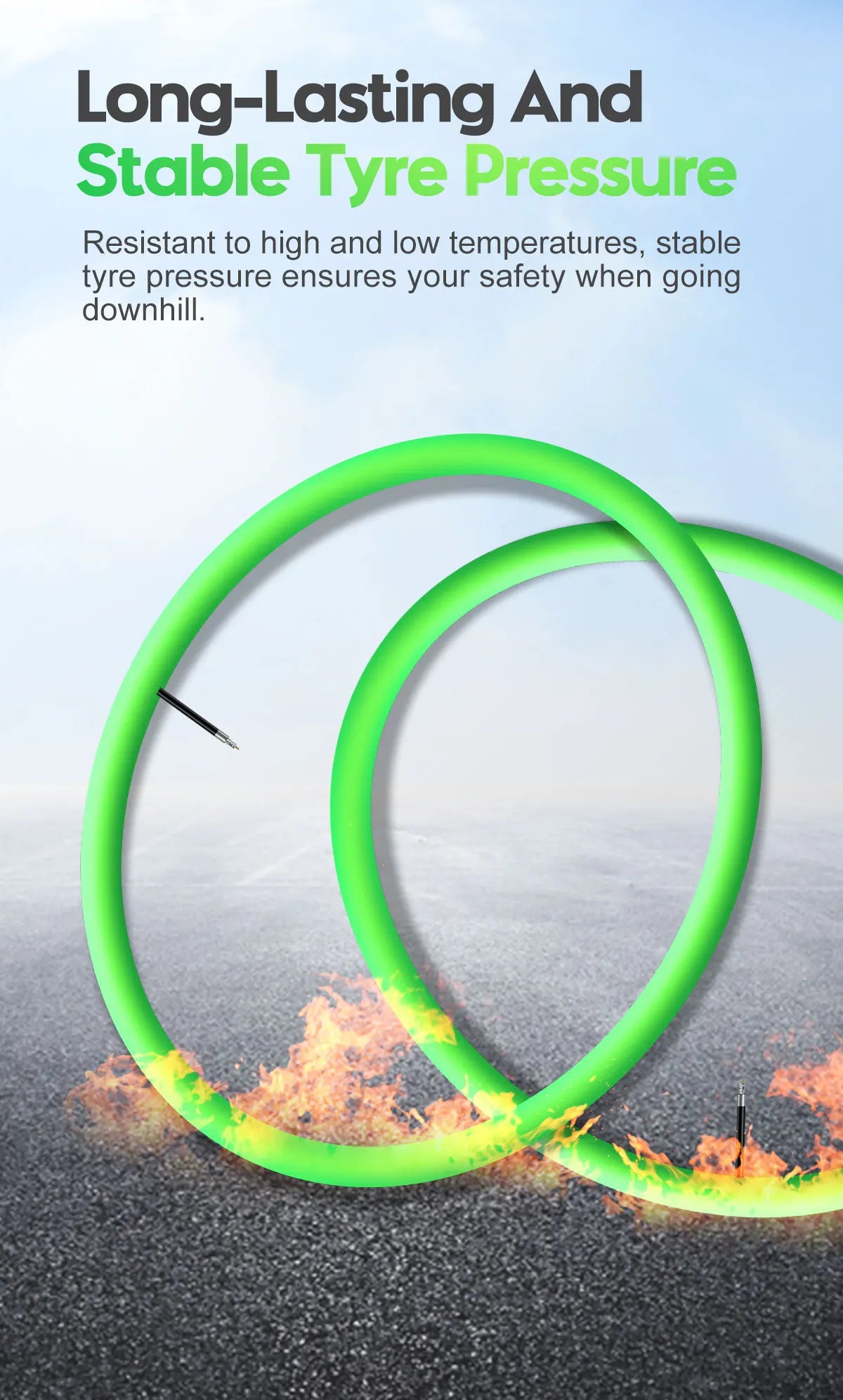 CYCLAMI Ultralight Gravel Bike TPU Inner Tube 2 Pack