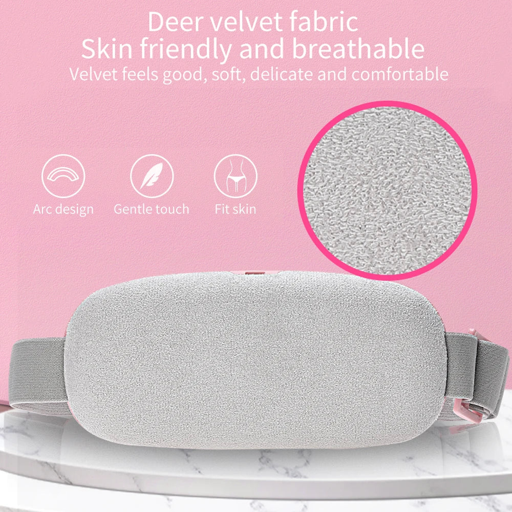PASTSKY Menstrual Massager Belt With Heating And Vibrating Waist Warmer