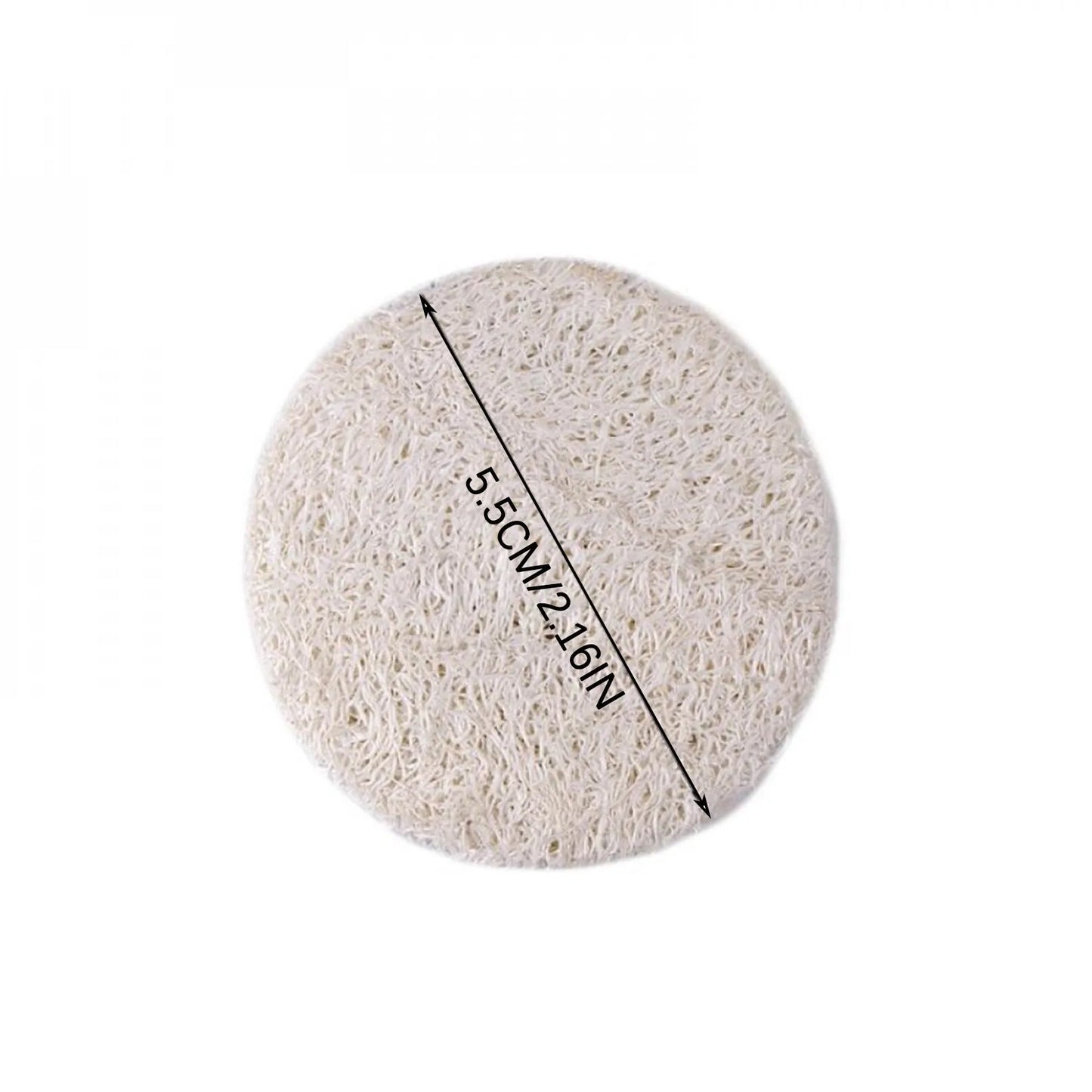 Natural Loofah Facial Scrub Pads 10 Pieces Exfoliating Body Spa
