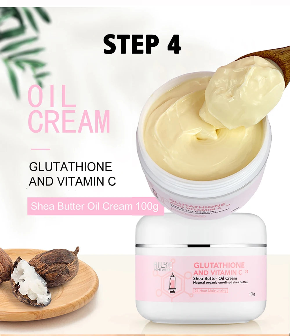 AILKE Vitamin C Brightening Cream Hydrating Face and Body Lotion