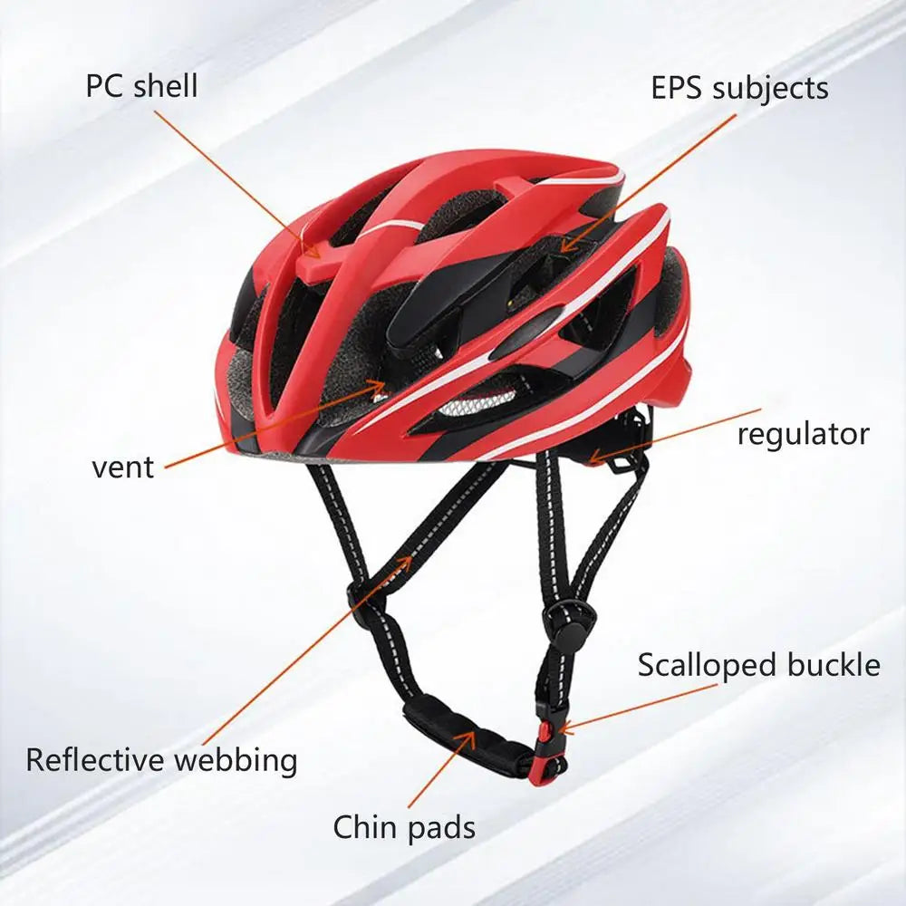 Lightweight Bicycle Helmet For Men And Women Breathable EPS Safety Headgear For Road Cycling