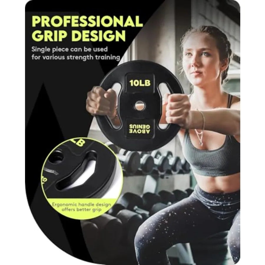 Barbell Weight Set for Lifting 45 LB Weight Bar Set with Adjustable Free Weights for Workout Bar for Exercise Build Muscle in H