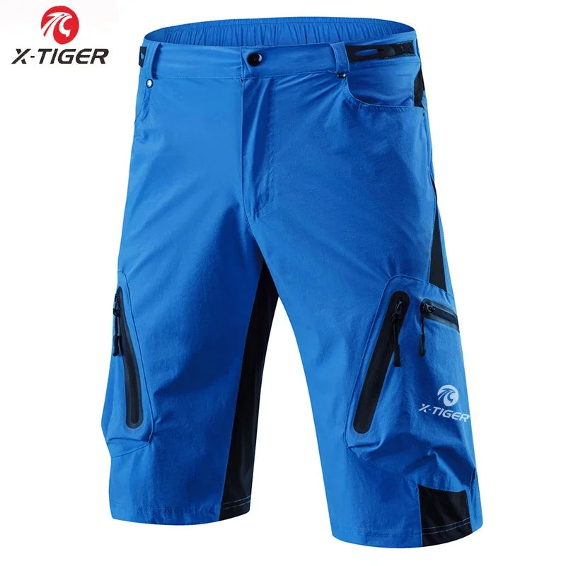 X-TIGERCN Mountain Bike Shorts for Men, Lightweight Quick Dry MTB Cycling Shorts