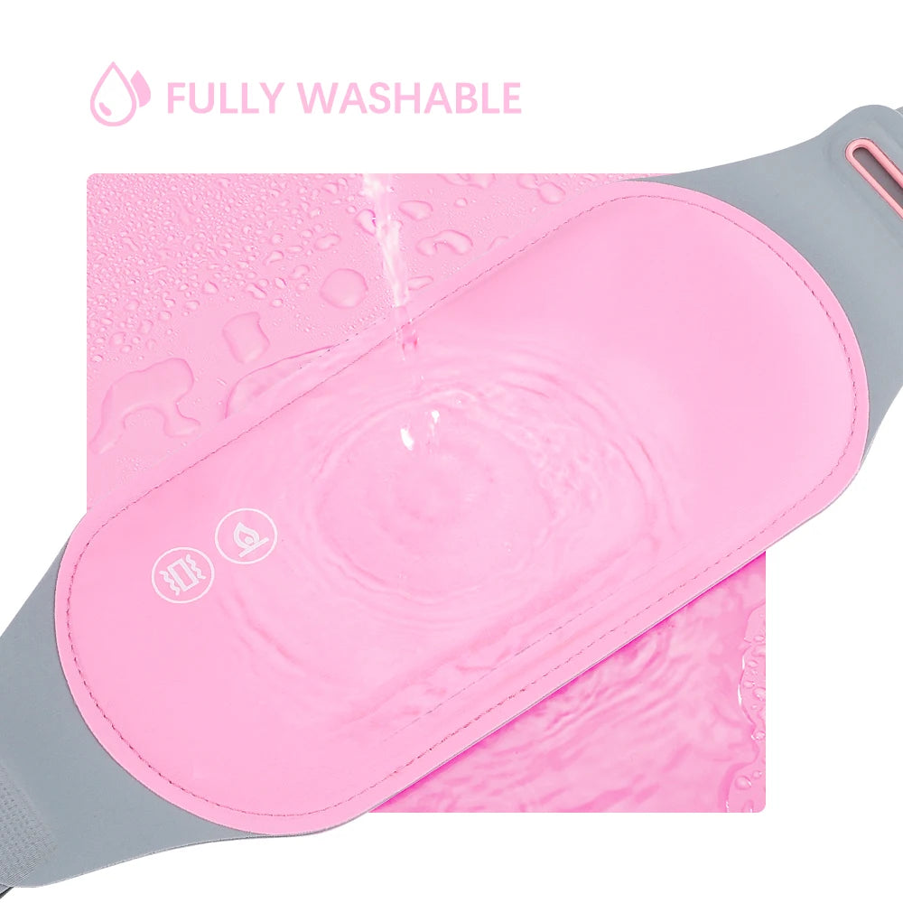 PASTSKY Menstrual Massager Belt With Heating And Vibrating Waist Warmer