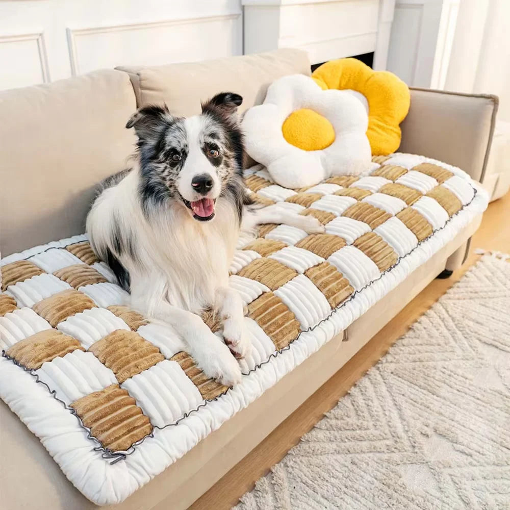 Waterproof Anti Slip Washable Coral Fleece Pet Dog Bed Cover
