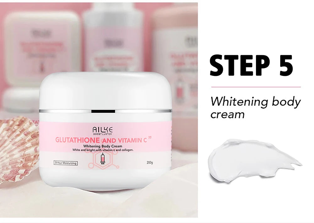 AILKE Vitamin C Brightening Cream Hydrating Face and Body Lotion
