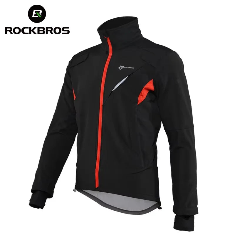 ROCKBROS Winter Cycling Jacket Thermal Windproof Jersey for Men Women