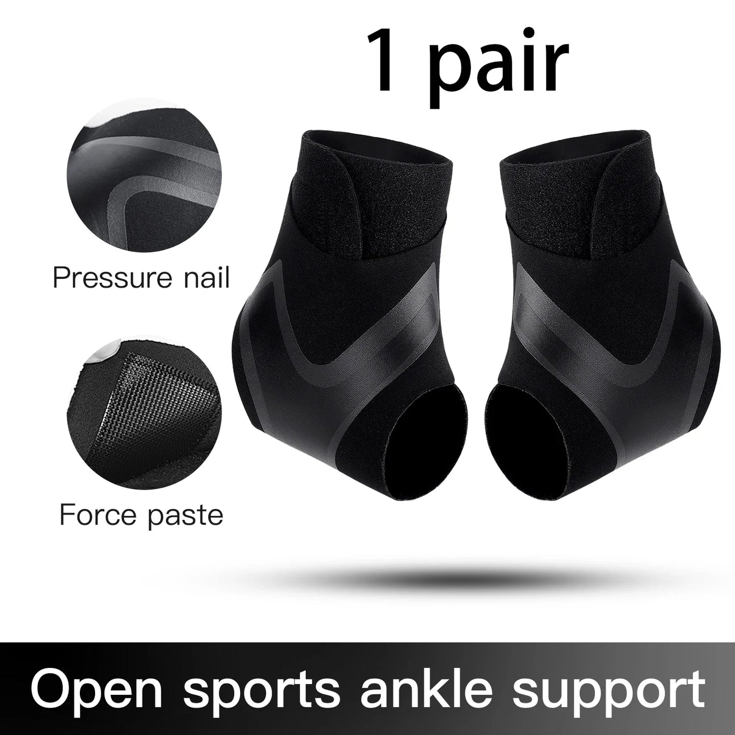 Adjustable Ankle Sleeve With Support Pad For Breathable Sports Safety