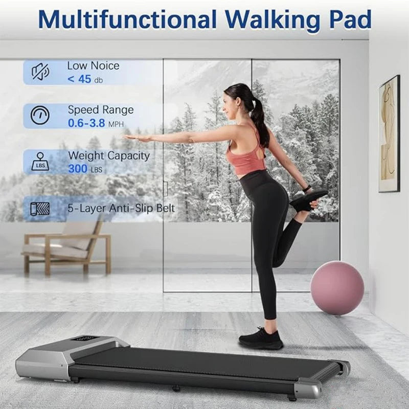 None Treadmill 2.5HP Home Use Walking Running Machine With LCD