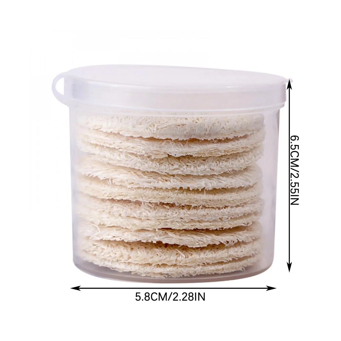 Natural Loofah Facial Scrub Pads 10 Pieces Exfoliating Body Spa