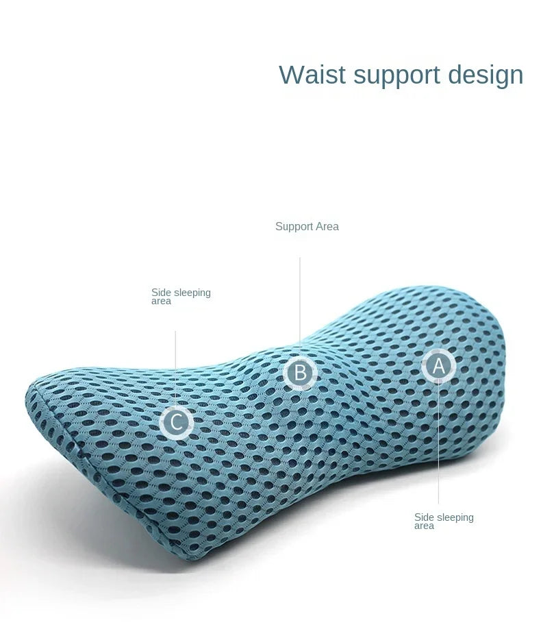 Car Seat Lumbar Cushion Memory Foam Pillow For Back Support In Car