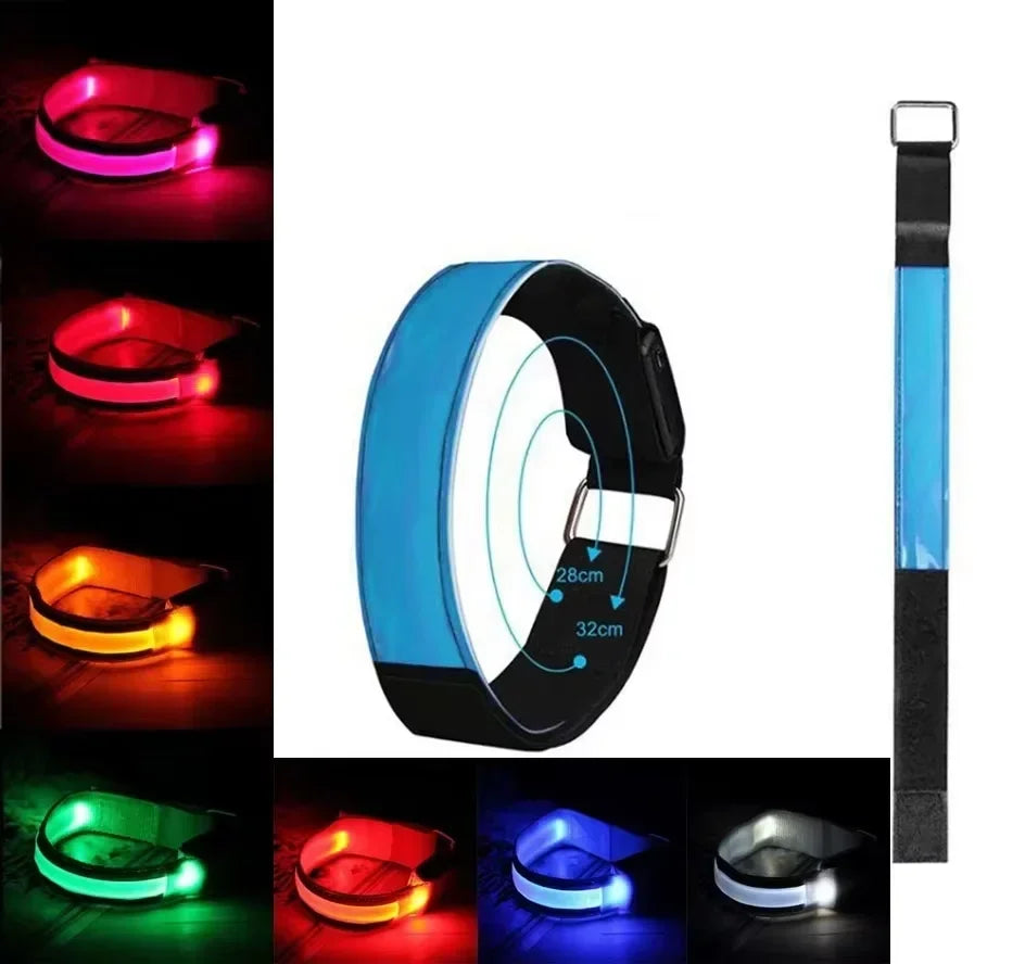LED Light Strap Armband Night Running Outdoor Sports