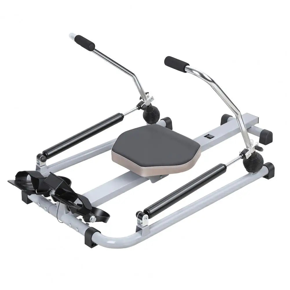 Foldable Hydraulic Rowing Machine With LCD Monitor And Adjustable Resistance