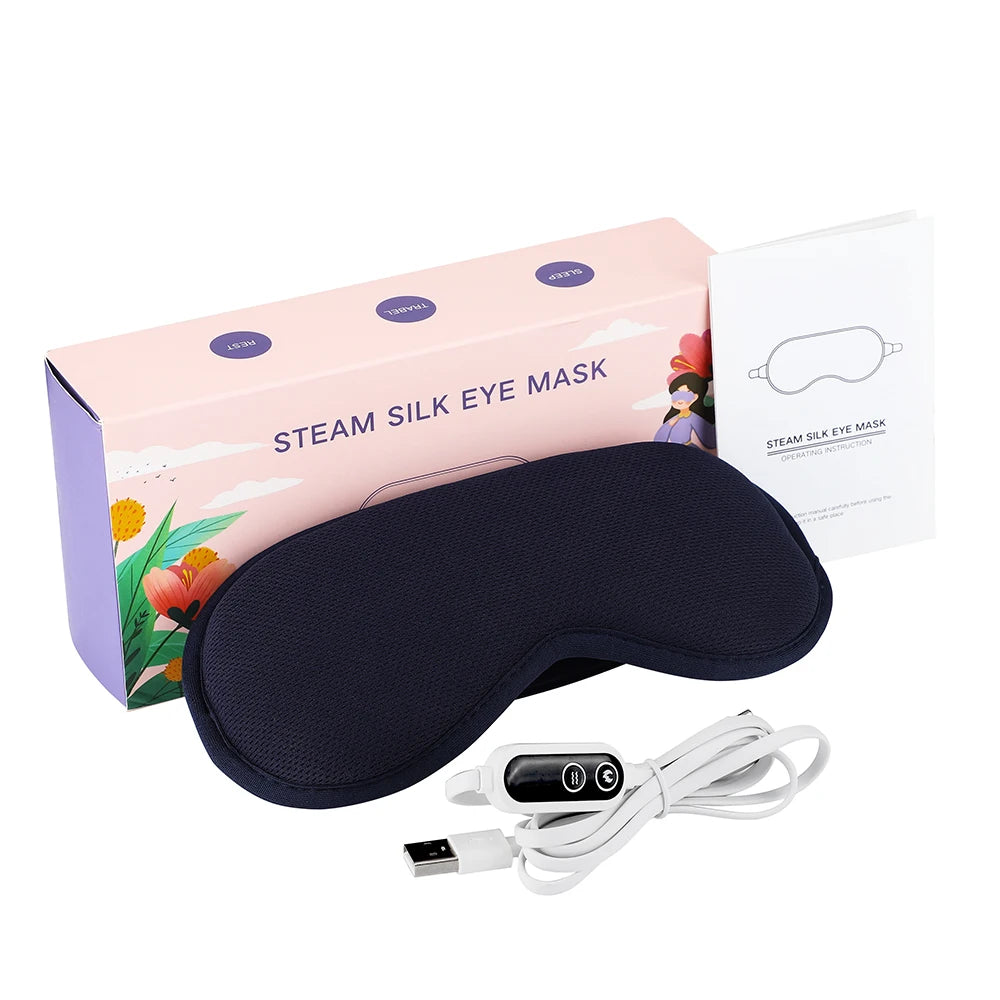 PASTSKY 3D Hot Compress Eye Mask With Massage