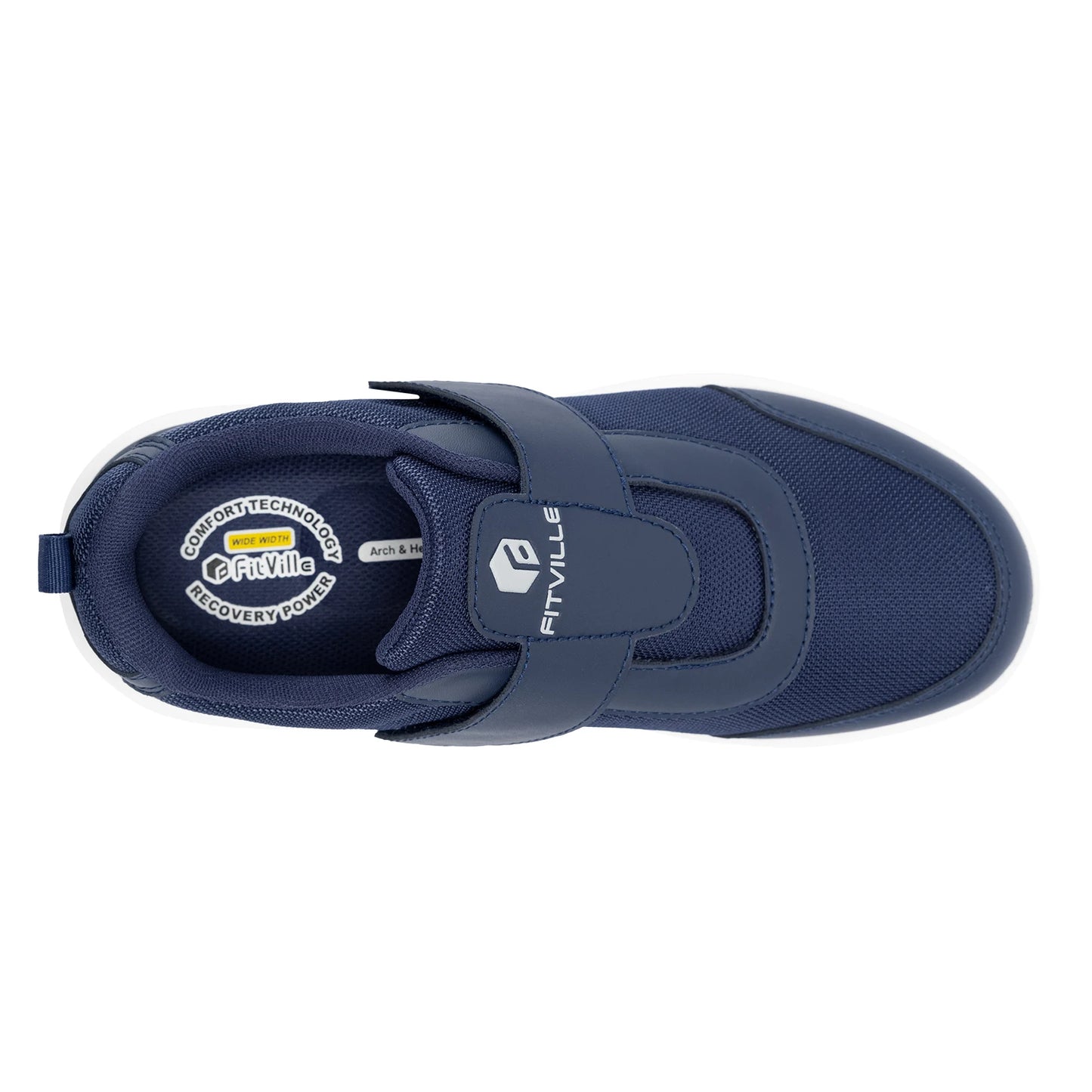 Fitville Men's Extra Wide Diabetic Walking Shoes For Swollen Feet