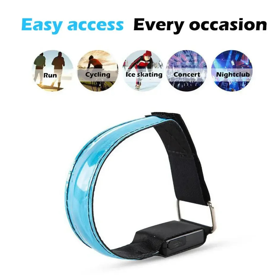 LED Light Strap Armband Night Running Outdoor Sports