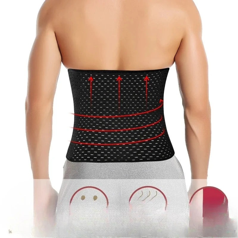 Men's Waist Trainer Shaper Abdomen Reducer Belt High Compression
