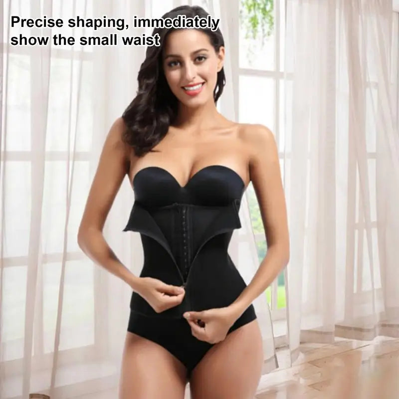 Waist Trainer Corset Girdle With Zipper And Hook Closure For Women