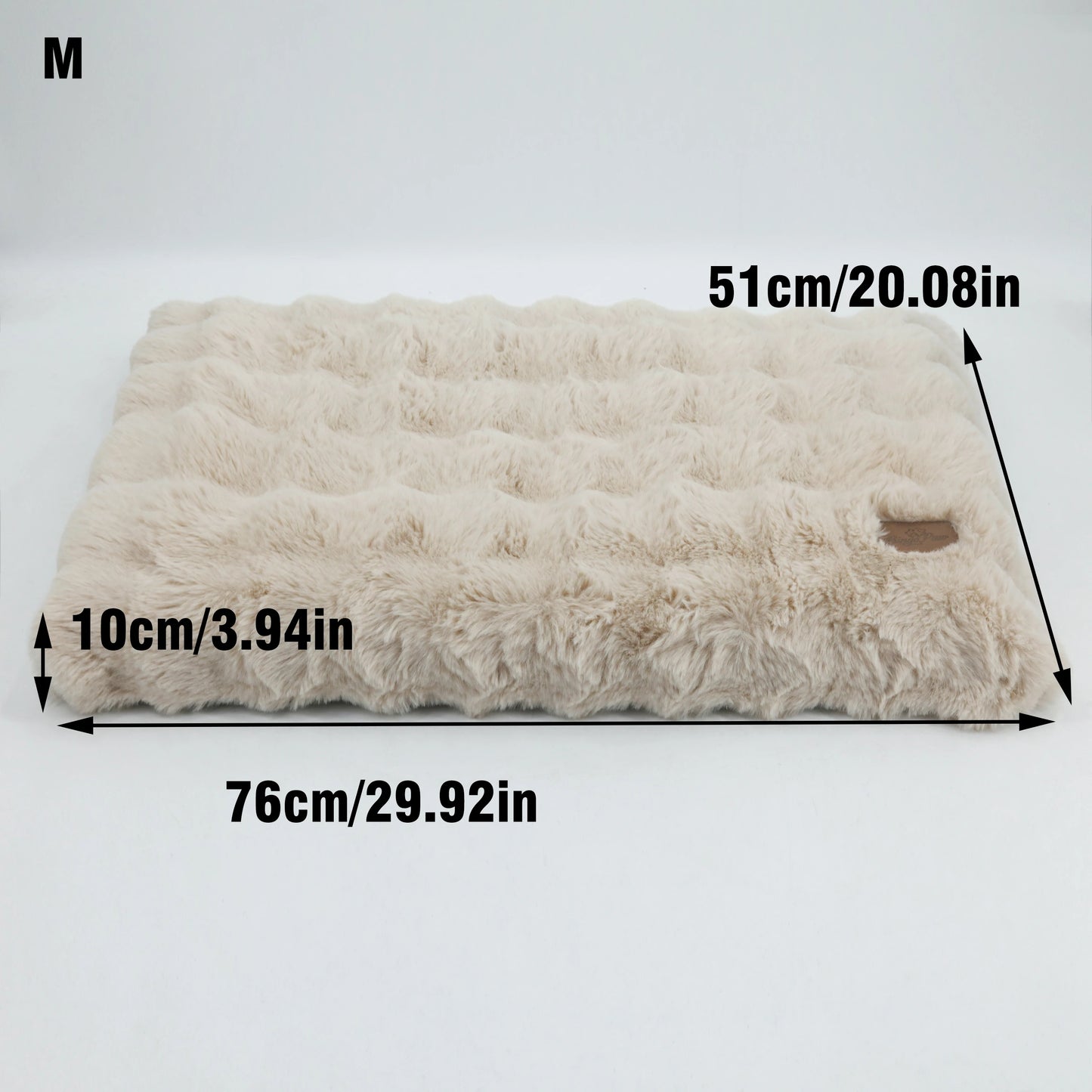 Fluffy Dog Crate Bed for Extra Large Dogs, Plush Faux Fur Crate Pad, Calming Anti Anxiety Dog Bed, Washable Soft Warm Crate