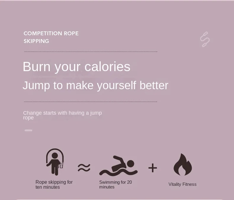 Professional Skipping Rope 88G Racing Jump Rope For Fitness Training